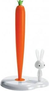 Alessi Bunny & Carrot Keukenrolhouder Wit