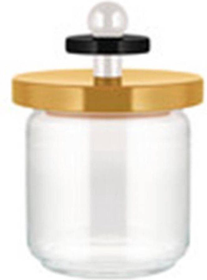 Alessi Voorraadpot Twergi ES16 75 1 Geel ø 12 cm 750 ml door Ettore Sotsass