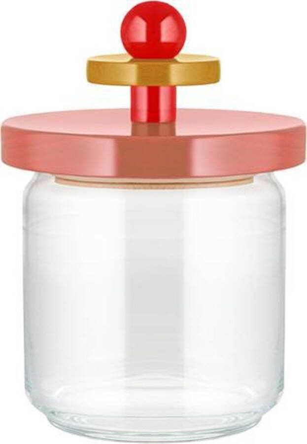 Alessi Voorraadpot Twergi ES16 74 2 Roze ø 12 cm 750 ml door Ettore Sotsass
