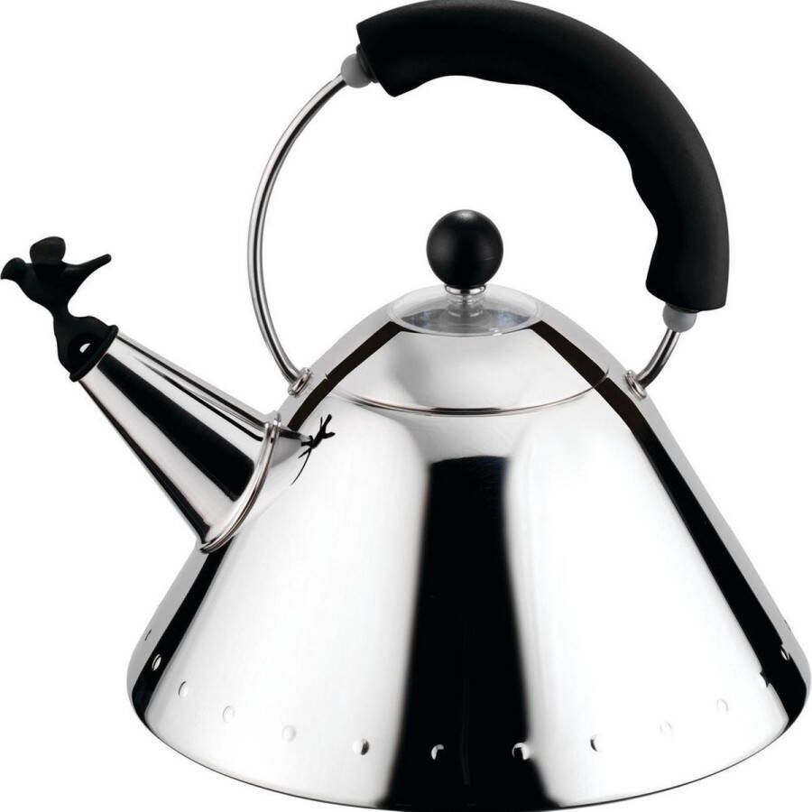 Alessi Fluitketel 9093 B Zwart 2 liter door Micheal Graves
