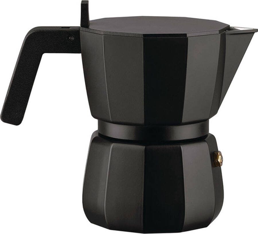 Alessi Percolator Moka Black DC06 3 B 3 kops door David Chipperfield