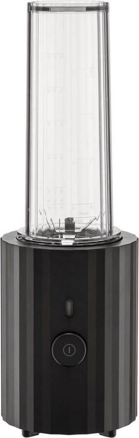 Alessi Smoothie Blender Plisse Zwart 380 W door Michele De Lucchi MDL17 B
