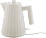 Alessi Waterkoker Plissé droogkookbeveiliging Wit Michele de Lucchi 1 liter MDL06 1 W - Thumbnail 1