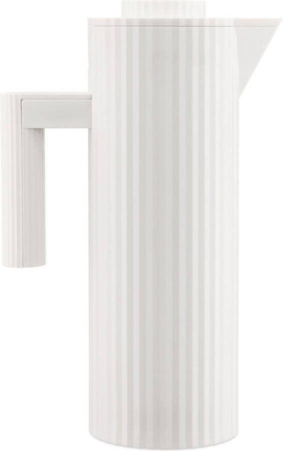 Alessi Thermoskan Plissé Wit 1 Liter door Michele De Lucchi MDL12 W