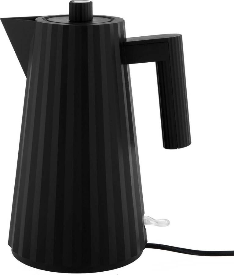 Alessi Waterkoker Plissé droogkookbeveiliging zwart Michele de Lucchi 1.7 liter MDL06 B