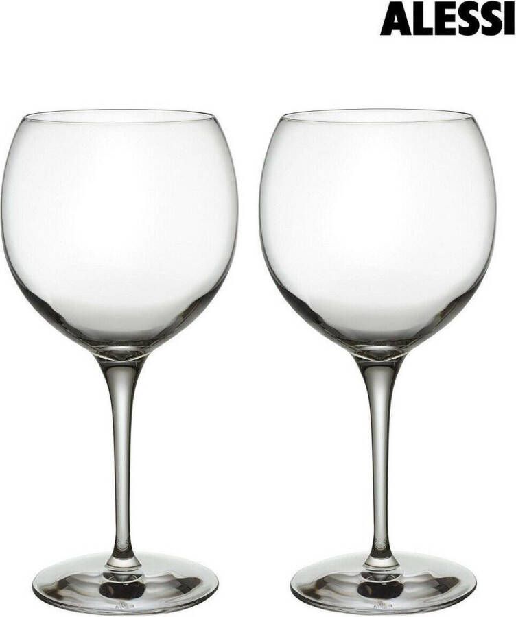 Alessi wijnglas Groot hoogte 22 cm 4 stuks