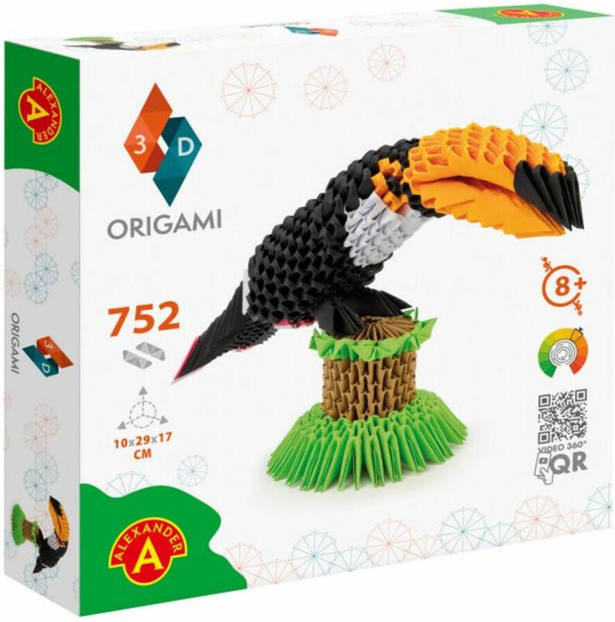 Alexander Toys Alexander Speelgoed ORIGAMI 3D Toekan 752st