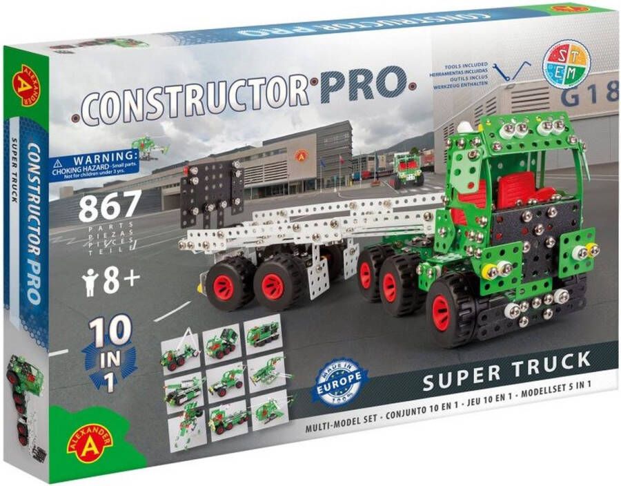 Alexander Toys Constructor PRO Super Truck (10in1) 867pcs