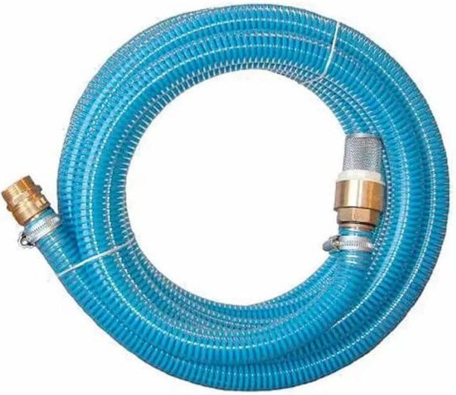 Alfaflex Azur zuigslangset voor waterpomp 25mm 1'' inch inclusief messing koppelingen 7 meter lengte
