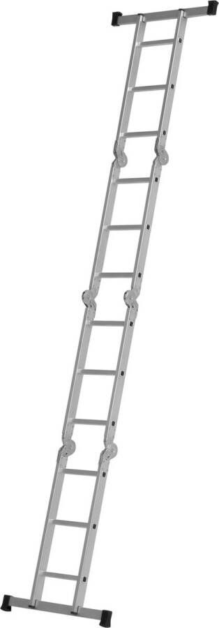 Alga Vouwladder 4x3 sporten met platform