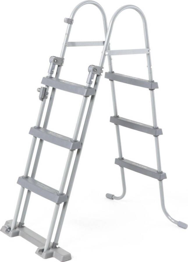 Alice's Garden Symmetrische ladder met 3 treden voor bovengrondse zwembaden tot 107 cm hoog zwembadaccessoire