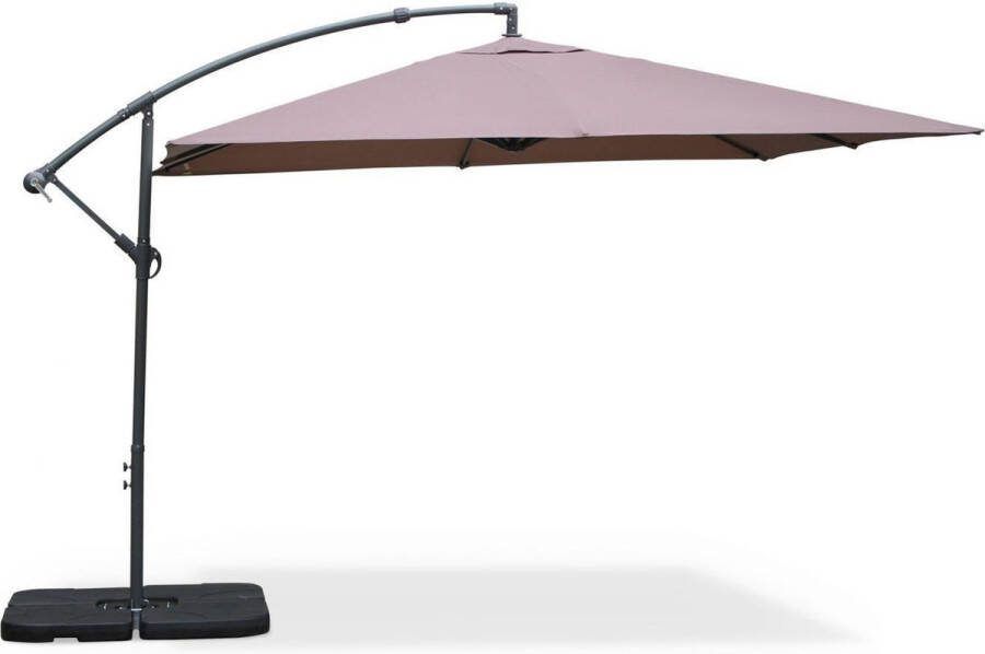 Alice's Garden Vierkante zweefparasol Hardelot 3x3m