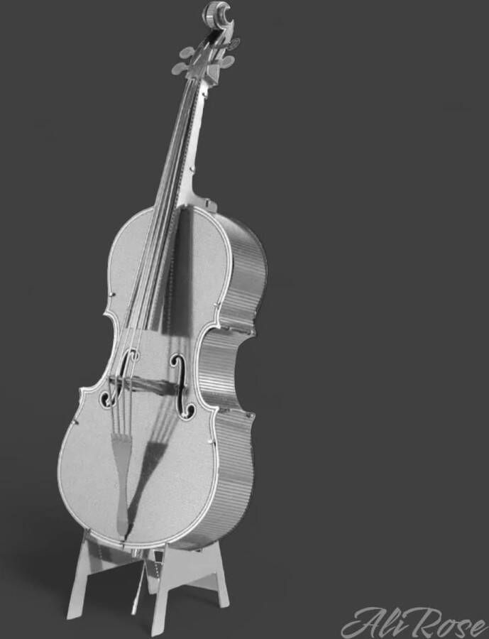 AliRose 3D Bouwmodel Metaal DIY Base Fiddle Bas Viool Bouwset Modelbouw Muziekinstrument