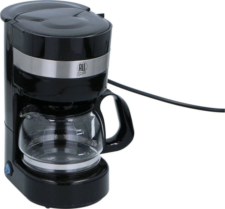 All Ride Koffiezetapparaat 24V Koffiemachine Sigarettenaansteker Auto en Vrachtwagen Koffie Machine Filter Koffie Warmhoudfunctie Koffiezetapparaat met Glazen Kan Zwart