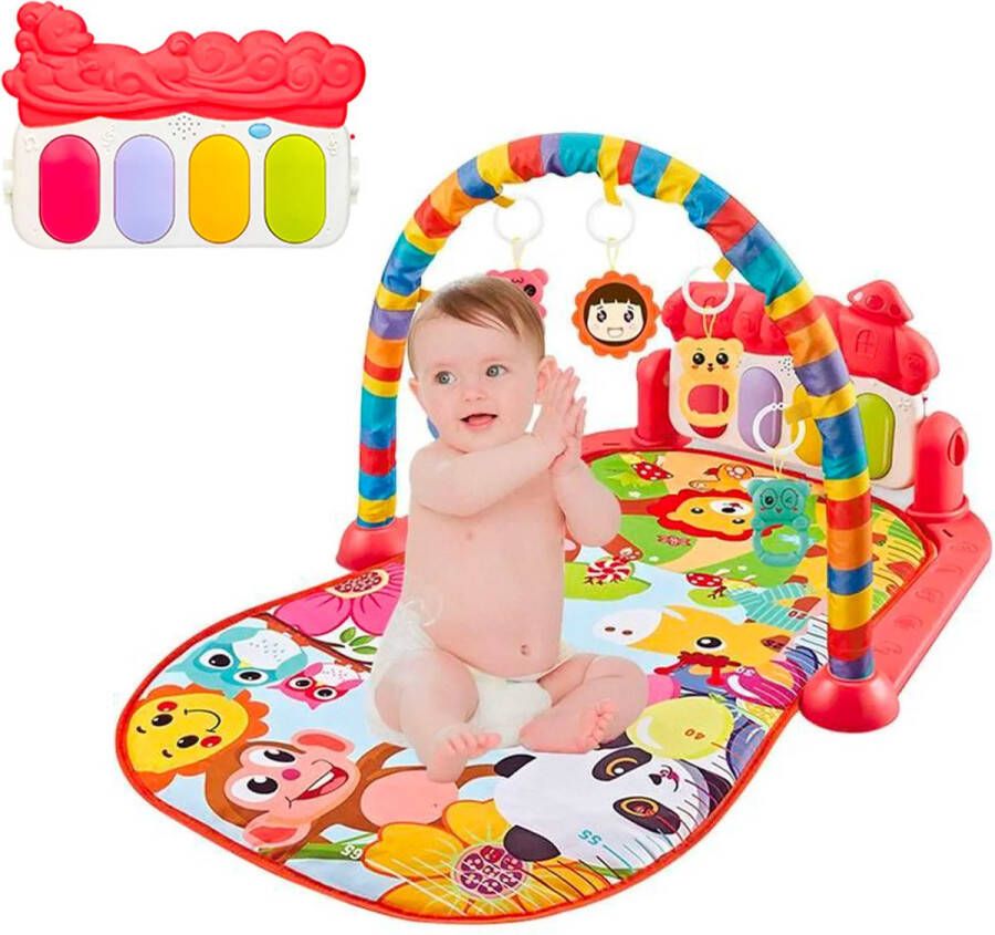 Allerion Babygym – Speeltjes en Hangers – Baby Speelgoed – Met Speelmat Vanaf 0 jaar