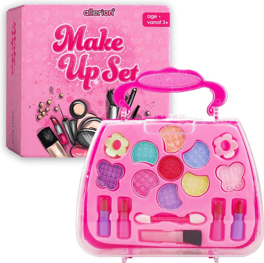 Allerion Make Up Koffer Meisjes – Voor Kinderen – Uitgebreide Set in Beautycase Brievenbus Pakketje