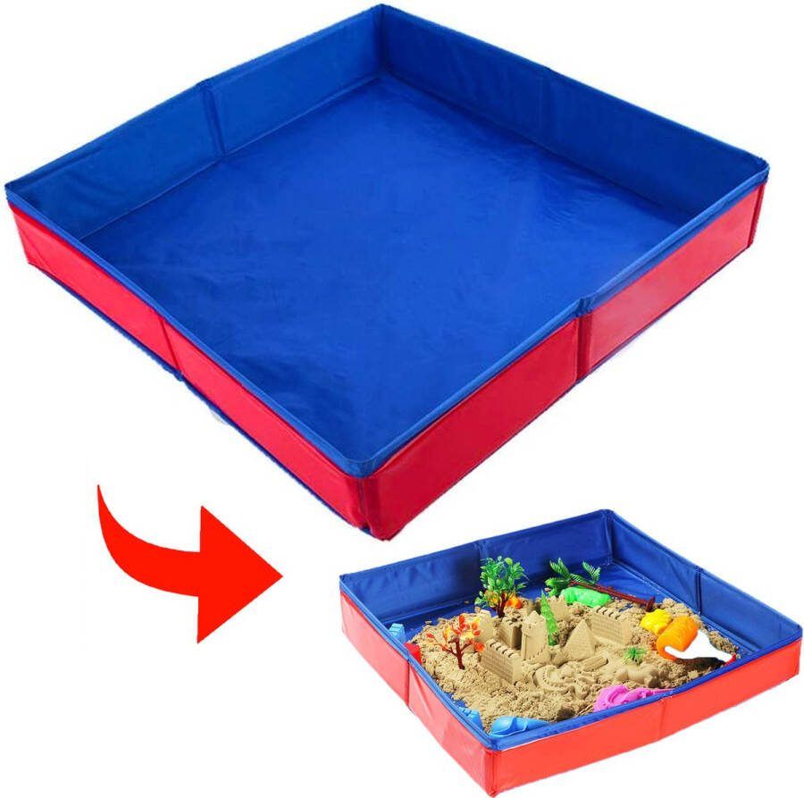 Allerion Opvouwbare Zandbak of Zwembad– Compact – Voor Binnen en Buiten – 48cm x 48cm Waterdicht