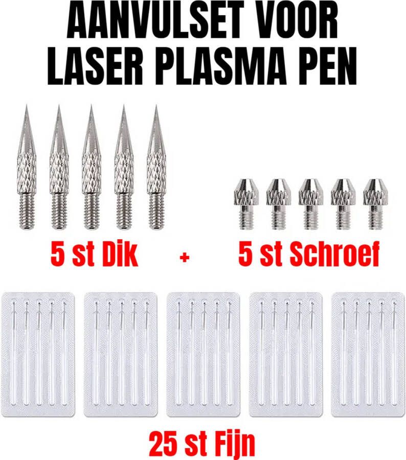 Allernieuwste.nl AANVUL SET Laser Plasma Pen Wrattenverwijderaar Steelwratjes Tattoos Moedervlekken Verwijderen Pigmentvlekken Sproeten Mee Eters Wrattenbehandeling LET OP AANVUL SET ##