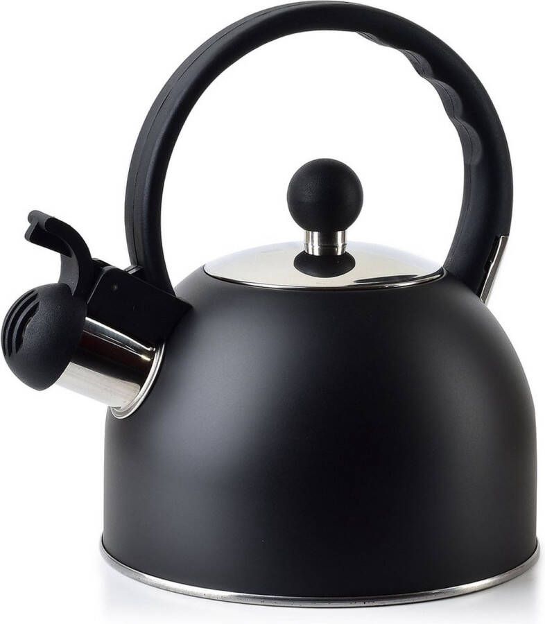 Allesken Fluitketel Zwart 2.5 l RVS