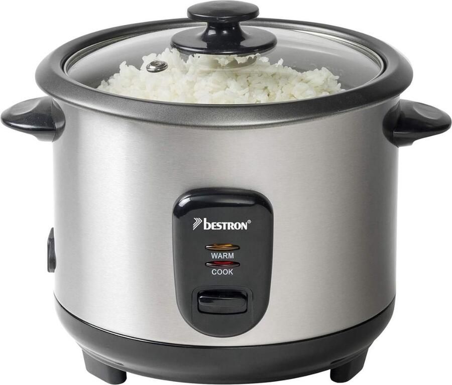 ALLGoods. Multicooker Rijstkoker 1L Multicooker Rice Cooker Slowcooker – Stoomkoker – 400Watt – Stoomkoker – Stoompan- Zwart Zilver