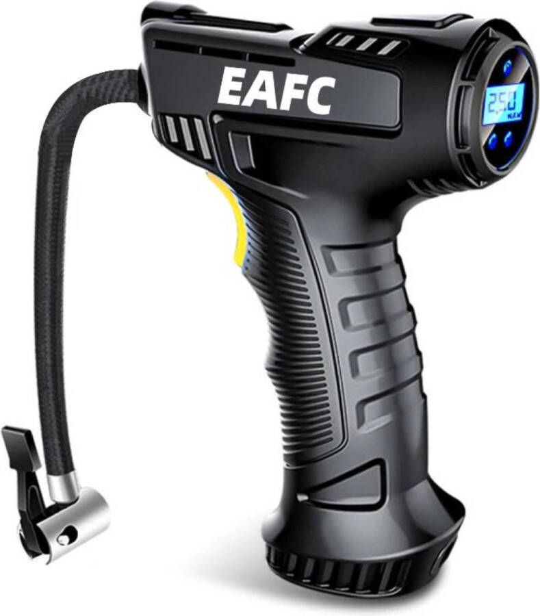 ALLGoods. Autobanden Pomp – Bandenpomp LED-Scherm Compressor Bandenpomp Auto 2000 mAh Bandenpomp met Drukmeter – met Zaklamp Fietspomp met drukmeter Zwart