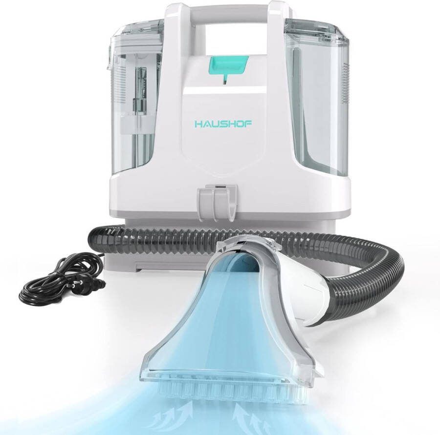 ALLGoods. Haushof ALLGoods. Bank Reiniger 85db – Tapijtreiniger Stofzuiger – Vlekken reiniger 1600ml Tank – Stoomreiniger 3-in-1 – Draagbaar – Wit