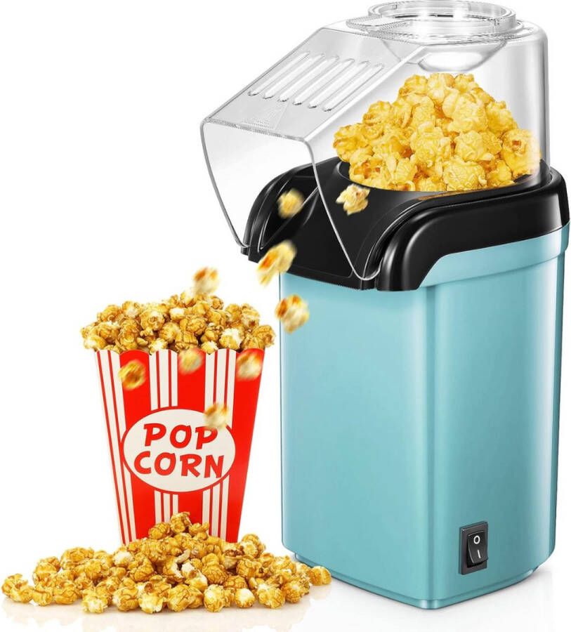 ALLGoods. Popcorn Machine – Popcornmakers Zonder Olie – Popcornmachine 1200 Watt – Klaar in 2 Minuten