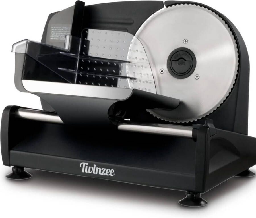 ALLGoods. Twinzee Allesprocessor Snijmachine – Verschillende Diktes – RVS Snijblad – Vleessnijmachine voor Thuis – Broodsnijmachine – Snijmachine Allessnijder – Vleeswarensnijmachine Zwart