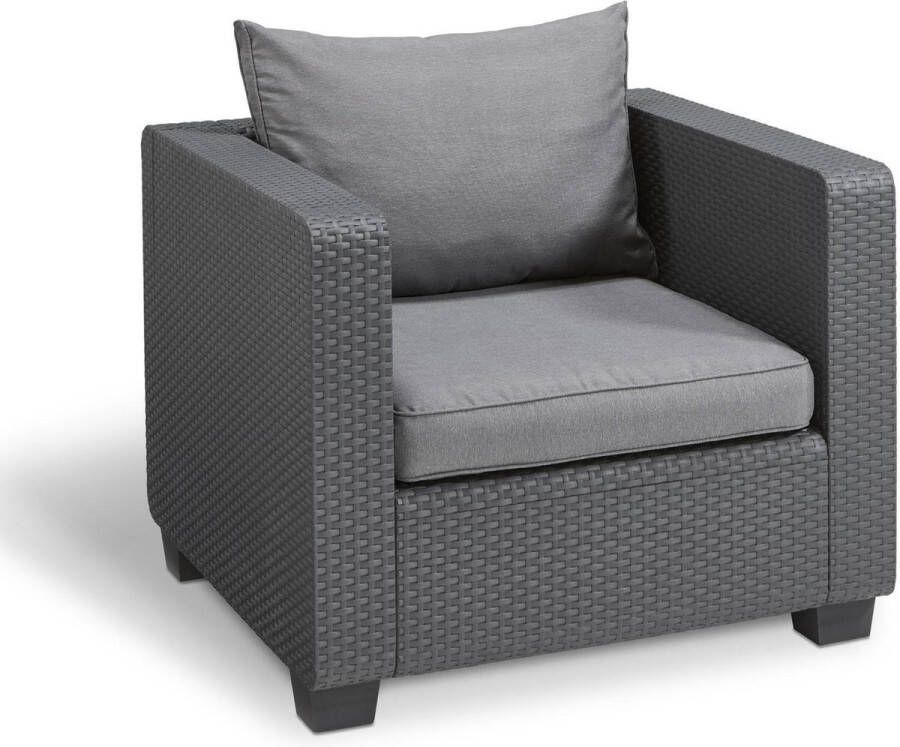 Allibert Salta loungestoel 1 zits antraciet