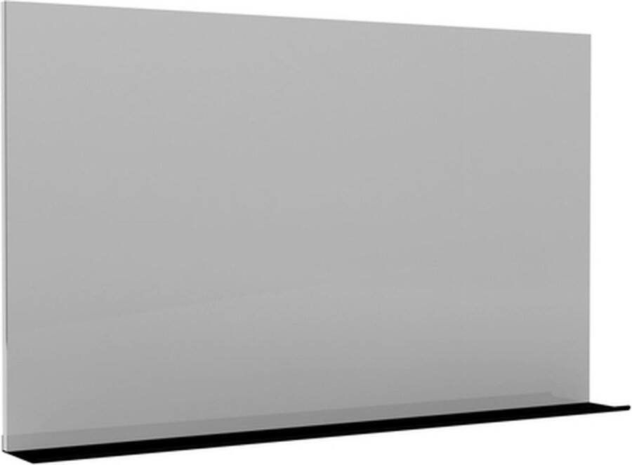 Allibert Sitio spiegel 100x70cm met planchet zwart mat