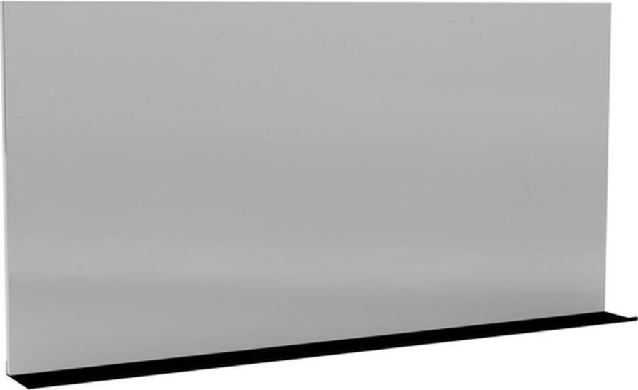 Allibert Sitio spiegel 120x70cm met planchet zwart mat