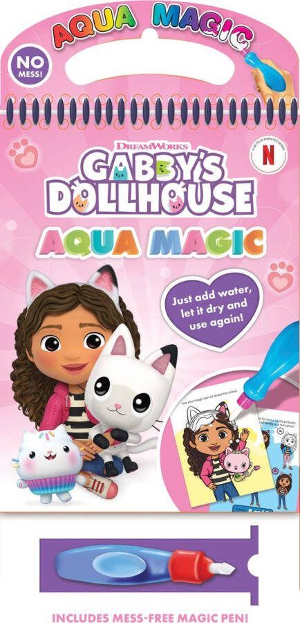 Alligator Gabby's Poppenhuis water tekenboek Aqua Magic