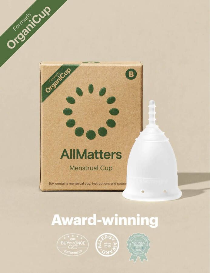 AllMatters menstruatiecup (voorheen OrganiCup) Maat B