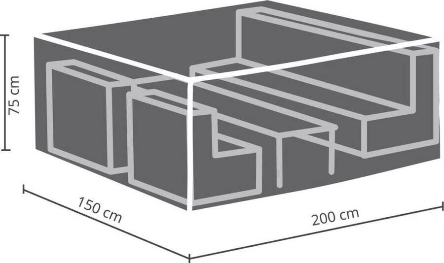 Winza Outdoor Covers Premium beschermhoes loungeset S Afmeting : 200x150x75 cm