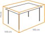 Winza Outdoor Covers Premium beschermhoes tafel tot 180 cm Afmeting : 185x105x75 cm tuintafel hoes- tuinmeubelhoes 2 jaar garantie - Thumbnail 4