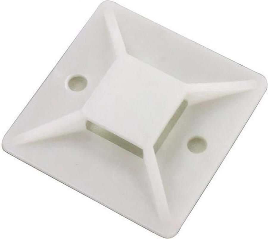 Allteq Kabelbinder 30 x 30 mm 100 stuks Wit