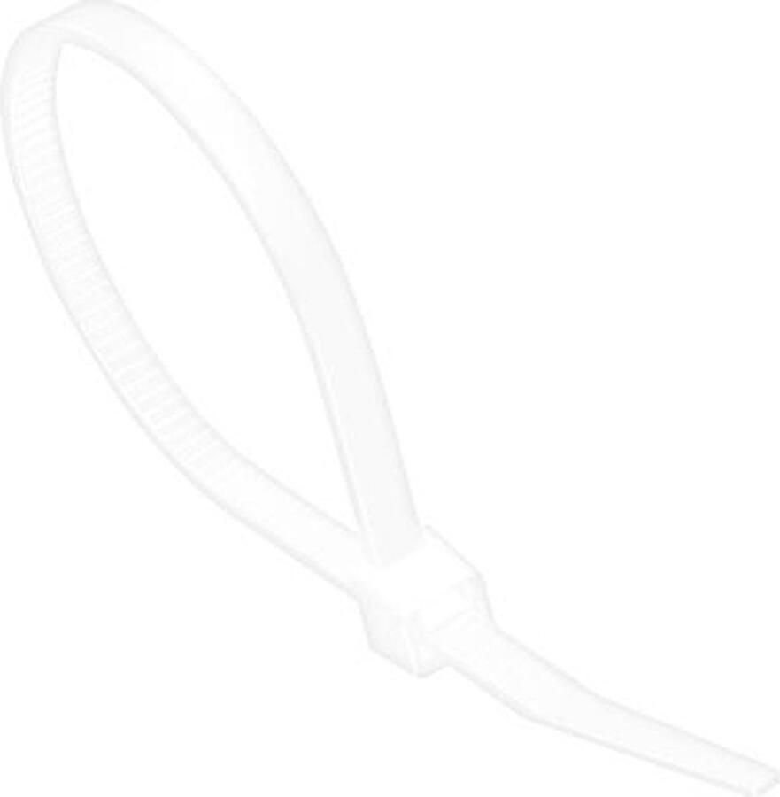 Allteq Kabelbinder 300 x 3.5 mm 100 stuks Transparant