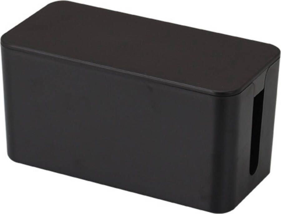 Allteq Kabelbox | Kabeldoos | Opbergbox stekkerdoos | Kabelbox voor snoeren wegwerken | Zwart | 23 5 cm |