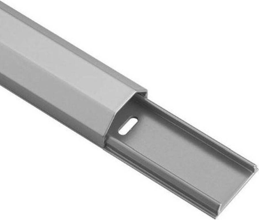 Allteq Kabelgoot Aluminium Zilver 3.3 x 1.8 cm