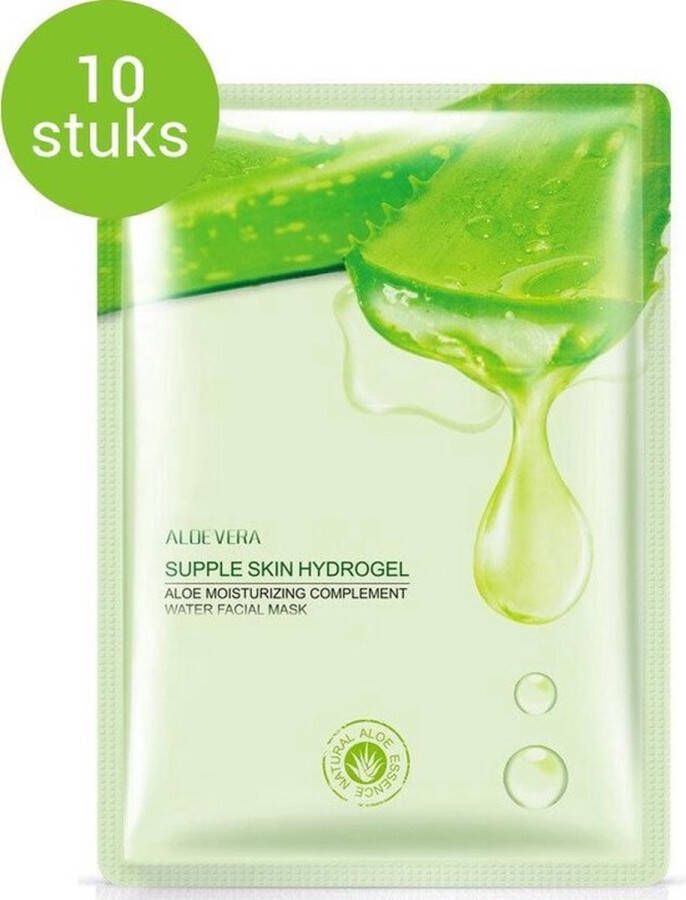 Aloe Tender JAP Beauty Aloe vera gezichtsmasker 10 stuks Huidverzorging gel