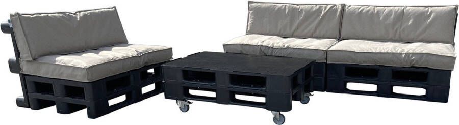 Alpac Loungeset Palletbank Pallet Loungeset 385 x 265 x 80 cm Duurzaam Exclusief kussens