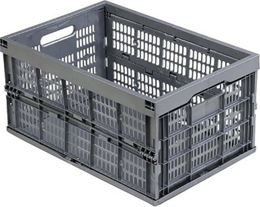 Alpac Vouwkrat Boodschappenkrat 525 x 355 x 265 mm 41L Grijs