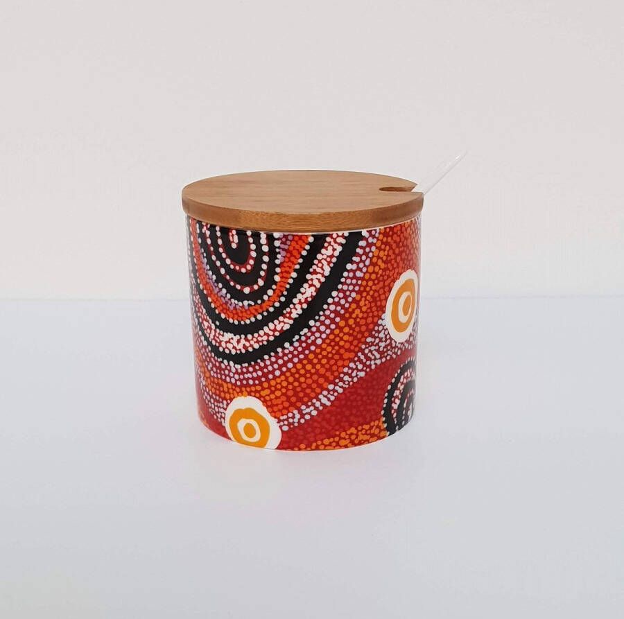 Alperstein Designs Design suikerpotje Otto Jungarrayi Sims Aboriginal collectie