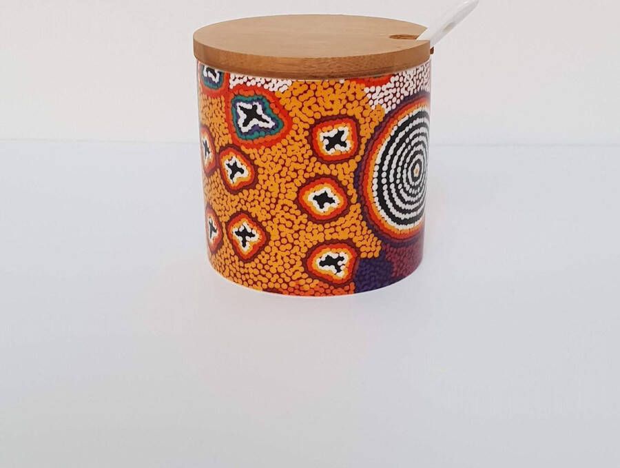 Alperstein Designs Design suikerpotje Ruth Napaljarri Stewart Aboriginal collectie