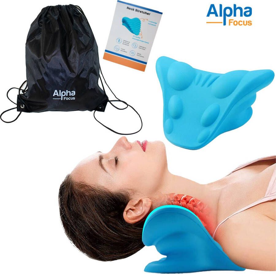 Alpha Focus Nekstretcher Magnetische therapie Massagekussen voor Nekpijn- Nekmassage Apparaat Nekkussen Nek stretcher Voor Nek en Rugklachten