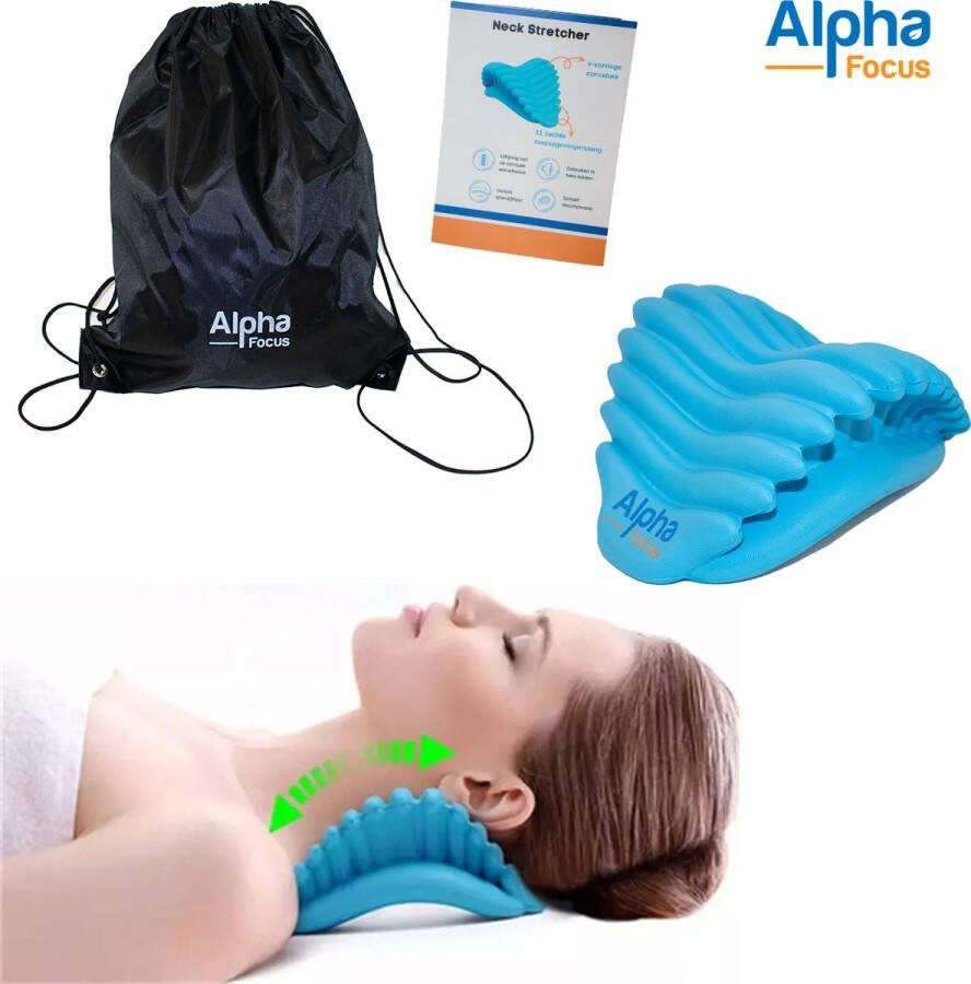 Alpha Focus Nekstretcher Massagekussen voor Nekpijn- Nekmassage Apparaat Nekkussen Nek stretcher Voor Nek en Rugklachten