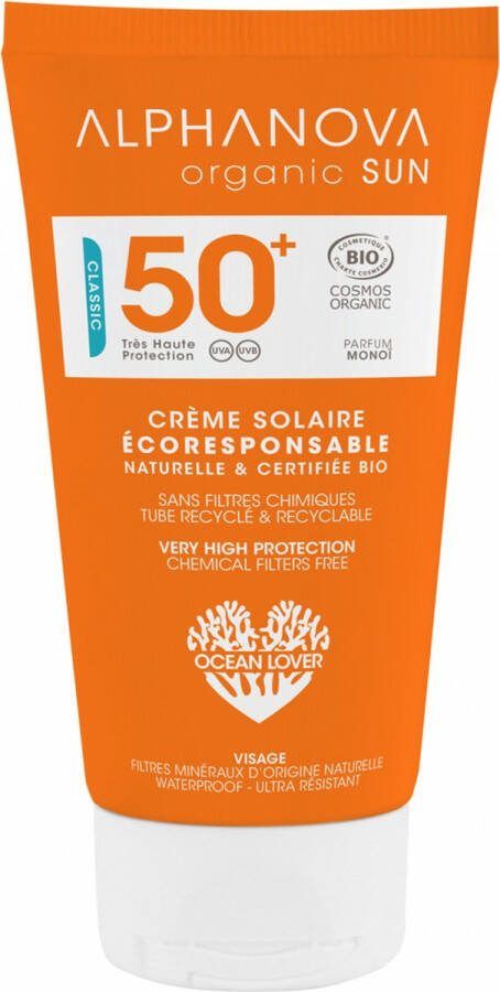 Alphanova Sun Ecoresponsible Face Sun Cream SPF50+ Organic 50 g