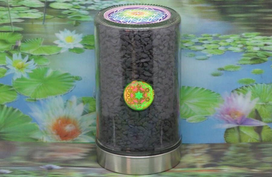 Alphasurya Feng Shui kristal stolp met 1 2 kg shungiet