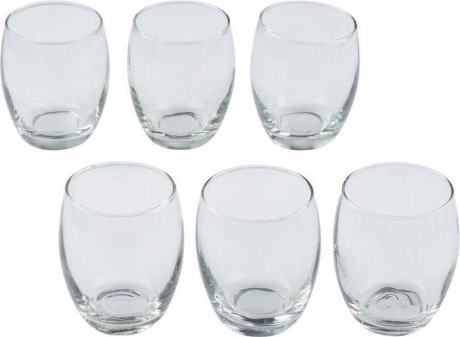 Alpina 12x Drinkglazen transparant 350 ml Sapglazen Waterglazen 12 stuks