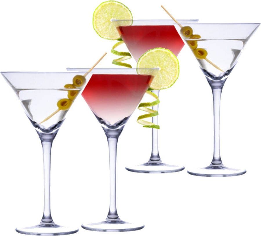 Alpina 12x Martini cocktailglazen 220 ml 22 cl Cocktail glazen Cocktails drinken Cocktails